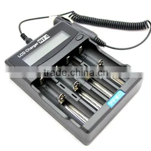 2014 EFAN WF4 LCD Intelligent Lcd Chargercharger With Car Charger for 18650 Batteries thumbnail-1