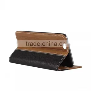 Wood Flip Leather Phone Case Cover With Card Holder for Xiaomi mi 5 Mimax Redmi Note 4 3 2 1 c i Pro Prime thumbnail-4