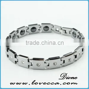 Fashion Health Jewelry Bracelet 4 in 1 Bio Energy Elements Tungsten Steel Bracelet thumbnail-2