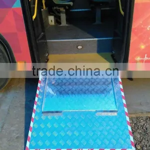 Handicap Disabled Manual Wheelchair Ramp Slope for City Bus With CE Certificate thumbnail-1
