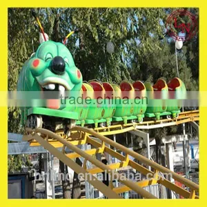 Green Worm Train !! Amusement Park Children's Model Electric Train for Sale thumbnail-1