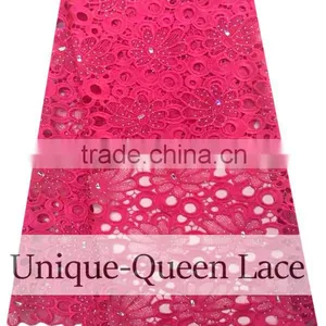 2016 New Design Wedding Green Nigeria Guipure Cord African Lace Fabric /green Cord Lace Fabric thumbnail-6
