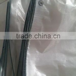 Transparent (clear )reinforced Woven Fabric Greenhouse PE Tarpaulin Poly Tarps thumbnail-1