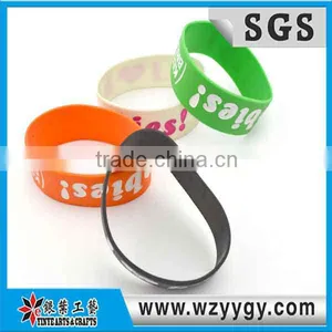 Double Side Design Silicone Wristbands Hand Bands thumbnail-1
