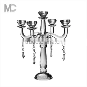 Wedding Table Decroration, Hight Transparent And Polished Candelabra Tree Candle Holder thumbnail-1