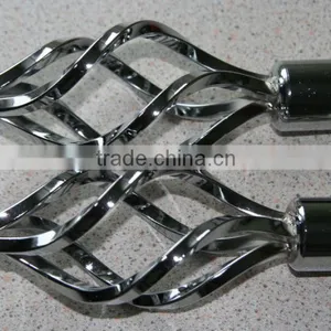 Decorative Silver Colour Curtain Pole Factory In China thumbnail-1