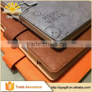 Custom Design PU Leather Notebook For School Embossed A3/A4/A5/A6 Event Planner Hot Stamping High Quality Diary thumbnail-1