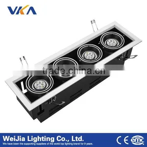 4*4w Black High Quality Recessed Led Grill Light for Commercial Use Brightness thumbnail-1