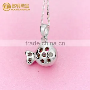 Hot Sale Popular Fish Jewelry With Colorful Gemstones Necklace Pendants thumbnail-3