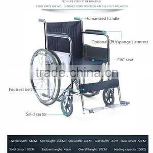 Competitive Price Manual Wheelchair/Silla de Ruedas Para Discapacitados thumbnail-1