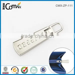 Fancy Custom Logo Curved Metal Zipper Ends Puller For Bag Accessories thumbnail-5