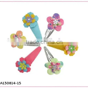 Colored Snap Hair Clips Girls thumbnail-1