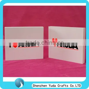 White Acrylic Block ,white Logo Block ,plexiglass Solid Cubes Blocks thumbnail-1
