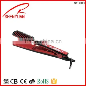 Hot New Year Professional Red Color CE/RoHS Approval Ceramic Coating Hair Straightener Made in China Wholesale thumbnail-1