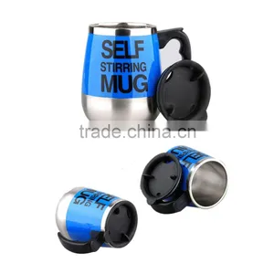 450ML Promotion Travel Stainless Steel Self Stirring Coffee Mug thumbnail-3