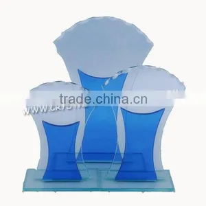 Blank Crystal Glass Star Trophy for Company Desktop Souvenirs on Promotion in 2015 Sale Glass Award Trophy thumbnail-1