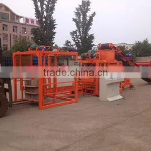 QTJ4-26C Newest Style Fully Automatic No-burned Cement Block Macking Machine in Africa thumbnail-3