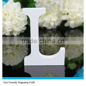 White Wooden Letters Bridal Wedding Birthday Home Wood Letter Names Decoration thumbnail-1
