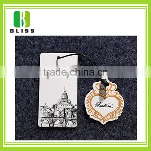 Custom Lady Printed Paper China Hang Tags Fashion For Garment thumbnail-1