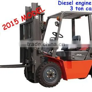 Forklift 3 Ton, Diesel Engine, Tyre 28X9-15/6.5-10, Lifting Height 3m, Fork 1070mm thumbnail-1