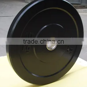 Black Bumper Weight Plate,Elite Rubber Bumper Weight Plates,Crossfit Equipment thumbnail-1