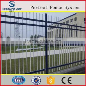 Spear Top Security Iron Fencing With Punched Tube Rails thumbnail-4