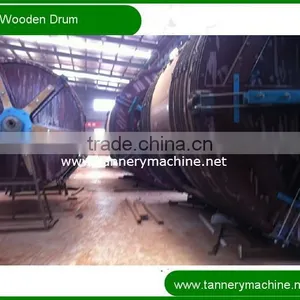Supply Tannery Leather Processing Wooden Drum thumbnail-1