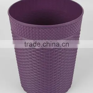 Rattan Plaited Articles Plastic Waste Bin thumbnail-1
