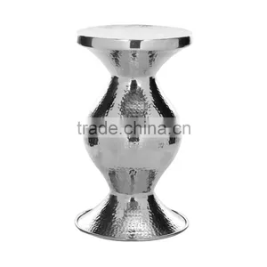 Metal Hammered Stool Cum Table thumbnail-5