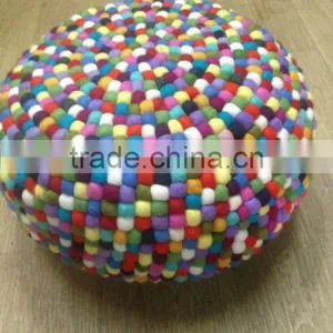 Felt Ottoman/Pouffe thumbnail-1