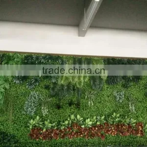 Fashion Artificial Grass Plants Store Design Wall thumbnail-3