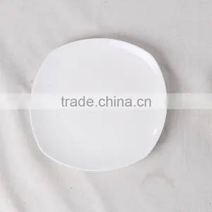 Stock Ceramic White Round Plate thumbnail-1