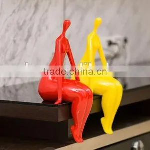 Resin/Fiberglass Fat Lady Sculpture,Abstract Fat Lady Sculpture thumbnail-1