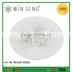 Ceramic White Porcelain "lotus" Egg Tray, Egg Holder, Egg Dish, Egg Plate thumbnail-2