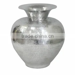 Antique Aluminium Vase thumbnail-1