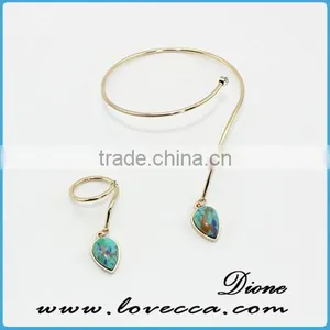Wholesale Special Shape Wire Semi-precious Stone Bracelet thumbnail-4