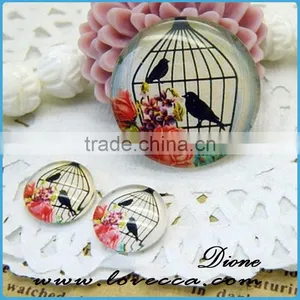 Best Selling Various Images Oval Flat Round Back Glass Gemstone Photo Jewelry Cabochons thumbnail-1