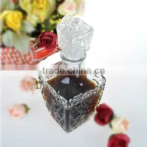Glassware,Square Glass Wine Bottle With Airtight Lid thumbnail-1