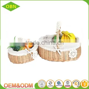 Custom Size Wicker Basket Toronto Wedding Gift Fruit Basket Decoration thumbnail-2