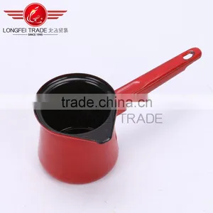 Red Color Enamel Coffee Pot/coffee Jug With Long Handle thumbnail-6