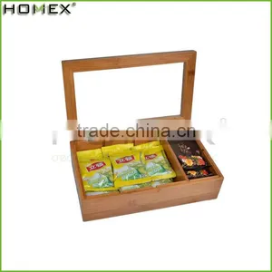 China Wholesale Eco-friendly Bamboo Tea Box/Homex_Factory thumbnail-1