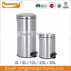 30L Stainless Steel Foot Pedal Kitchen Waste Bin thumbnail-4