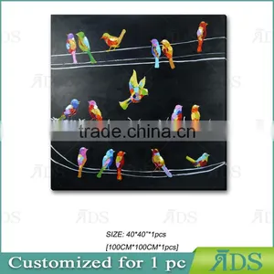 Abstract Birds Oil Painting On Canvas thumbnail-6