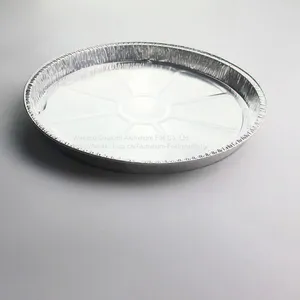 Round Disposable Aluminum Foil Baking Pizza Pan With Lids thumbnail-2