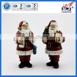 Polyresin Christmas Santa Claus Figure for Home Decoration thumbnail-1