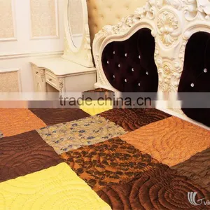 Hand Embroidered Blanket Made From Natural Mulbery Silk, Rich Proteiin, Warm and Breathable, 100% Handmade in Vietnam thumbnail-1