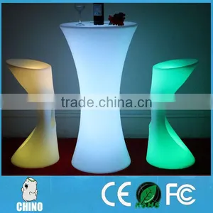 Cool LED Electronic Inside Colorful Lighting Round Tables thumbnail-4