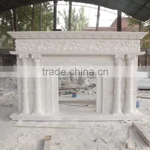 Hot Sale Modern Home Decor Stone Carvings and Sculpture Fireplace thumbnail-1