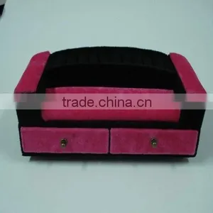 Velvet Pink Jewelry Rack Jewelry Box thumbnail-1