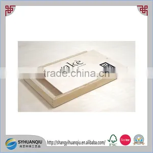 Custom Order Pine Wooden Jewelry Christmas Sliding Wooden Gift Box CN thumbnail-1